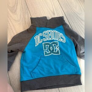 DC Kids Teal and Charcoal Hoodie